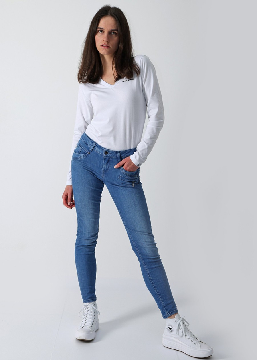 Damen MIRACLE OF DENIM | Suzy Skinny Fit / 5 Pocket Denim Mit Zipptaschein Raise Blue