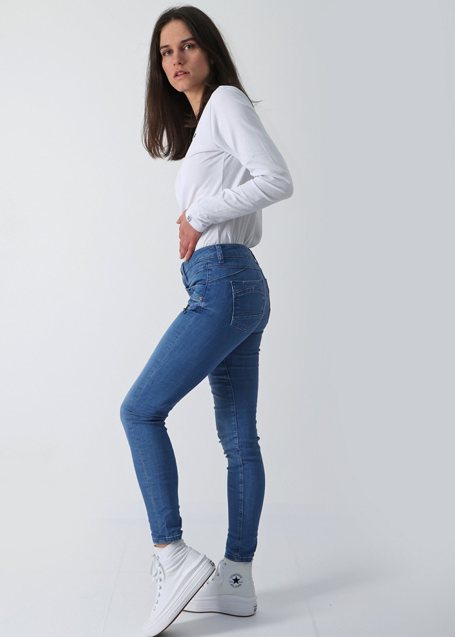 Damen MIRACLE OF DENIM | Suzy Skinny Fit / 5 Pocket Denim Mit Zipptaschein Raise Blue