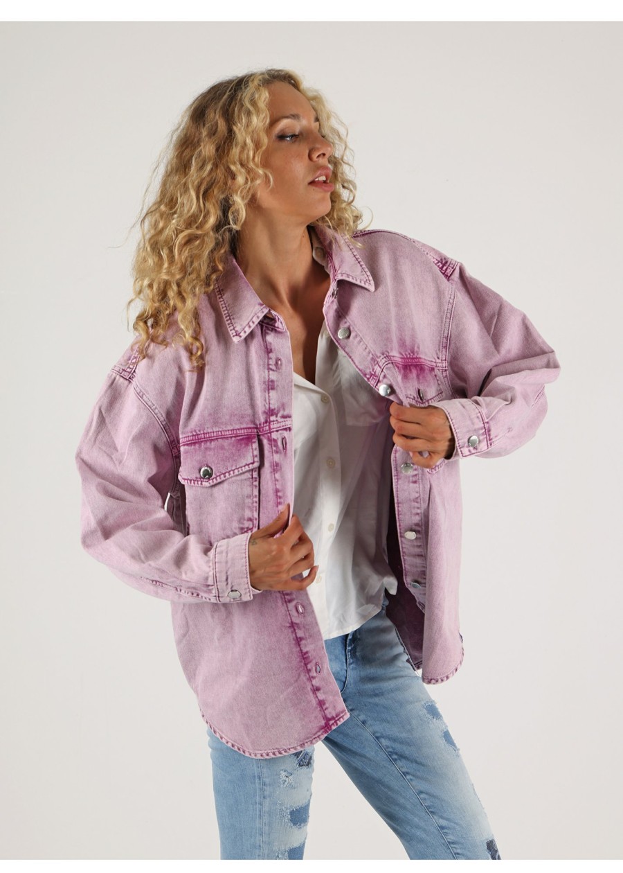 Damen MIRACLE OF DENIM | Sp23-Bl309 / Damen Blusein Panther Pink