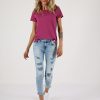 Damen MIRACLE OF DENIM | Sina Skinny Fit / 5 Pocket Denimin Rediculous Blue Destr.