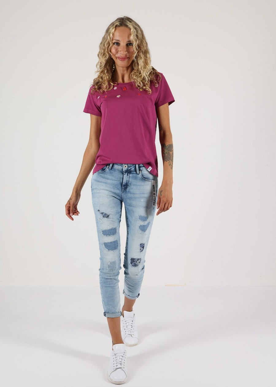 Damen MIRACLE OF DENIM | Sina Skinny Fit / 5 Pocket Denimin Rediculous Blue Destr.