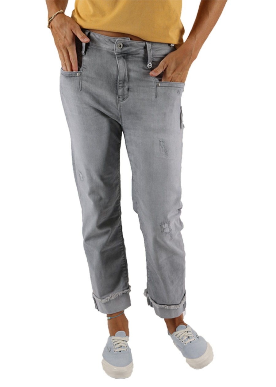 Damen MIRACLE OF DENIM | Nairobi Wide Leg / 5 Pocket Denimin Romantic Grey