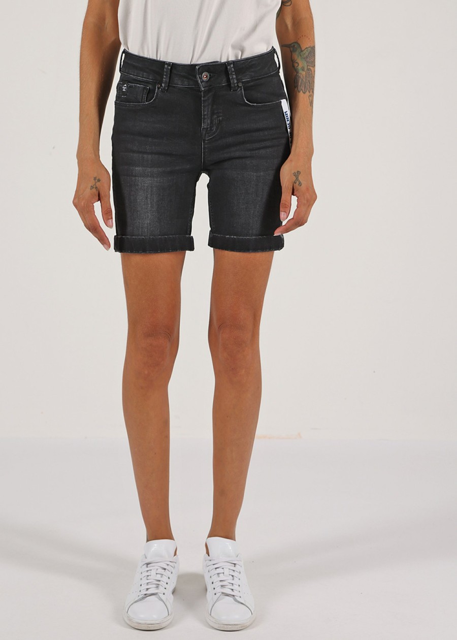 Damen MIRACLE OF DENIM | Lucky Shorts / 5 Pocket Denim Shortin Rower Black