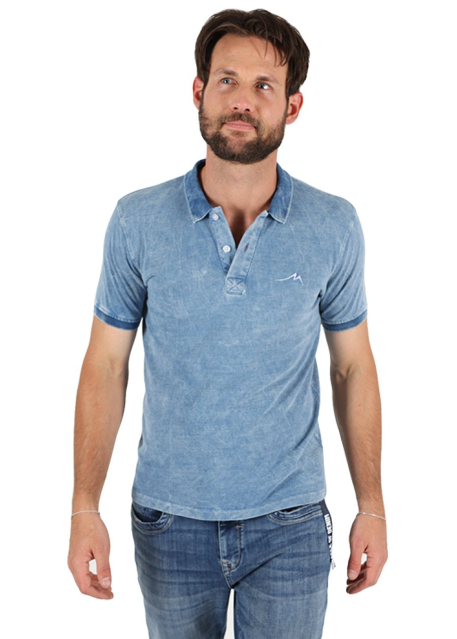 Herren MIRACLE OF DENIM | Sp23-Po535 / Herren Poloin Light Blue