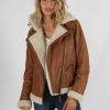 Damen MIRACLE OF DENIM | Au23-Lj108 / Lederjackein Cognac