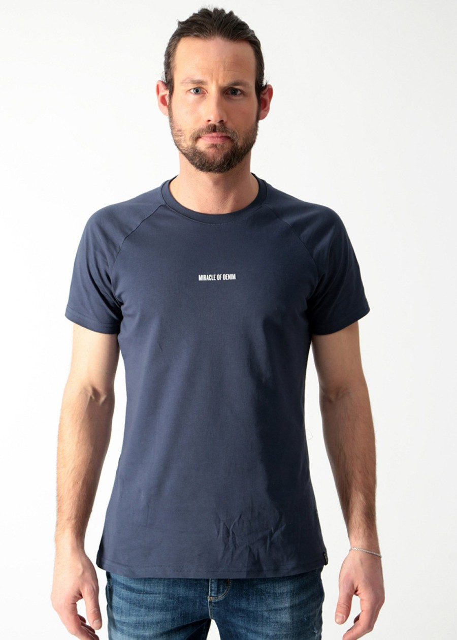 Herren MIRACLE OF DENIM | Logo T-Shirt / T-Shirtin Navy