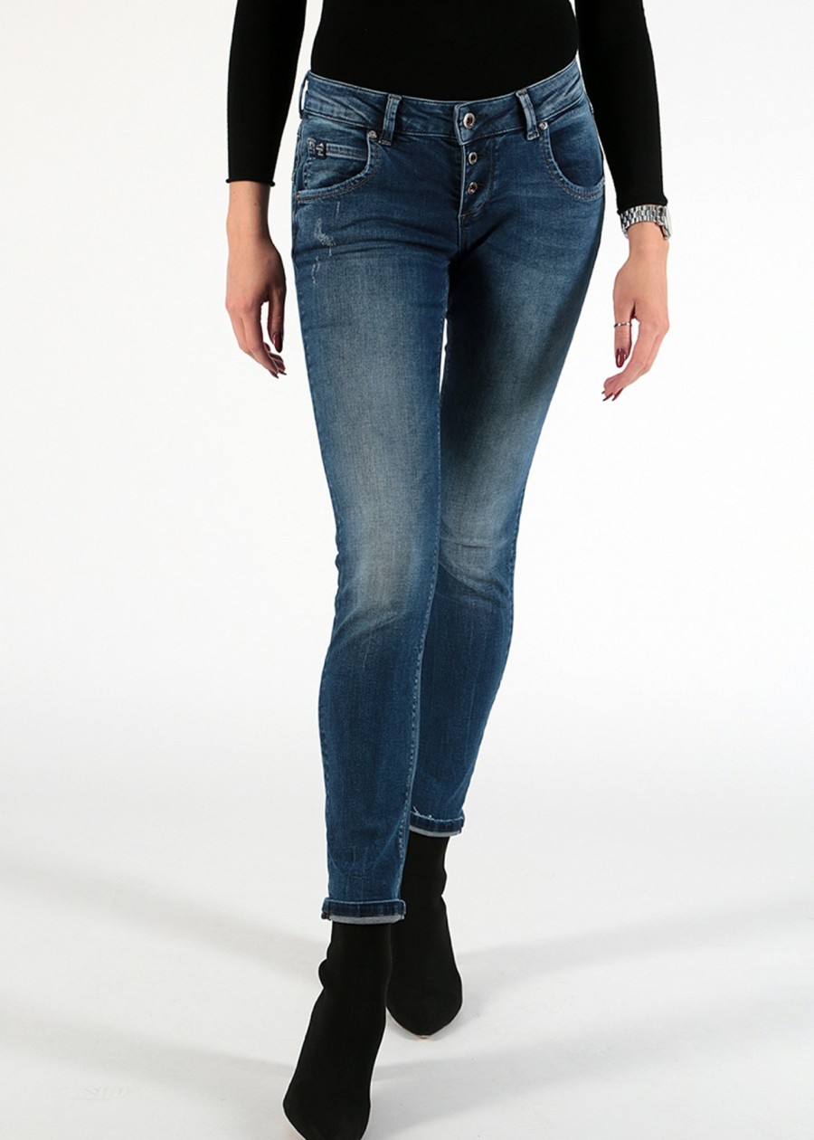 Damen MIRACLE OF DENIM | Ulla / Slim Fit Jeansin Pelican Blue