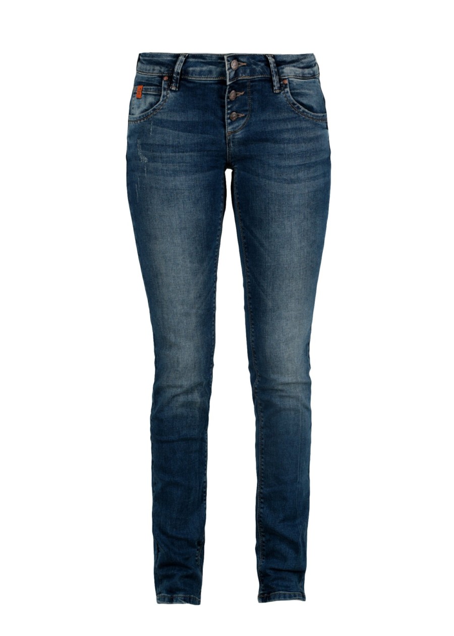 Damen MIRACLE OF DENIM | Ulla / Slim Fit Jeansin Pelican Blue