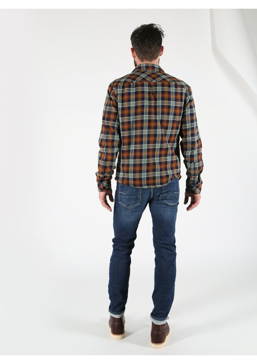 Herren MIRACLE OF DENIM | Jeans Hemd / Hemd Kariertin Amber Check