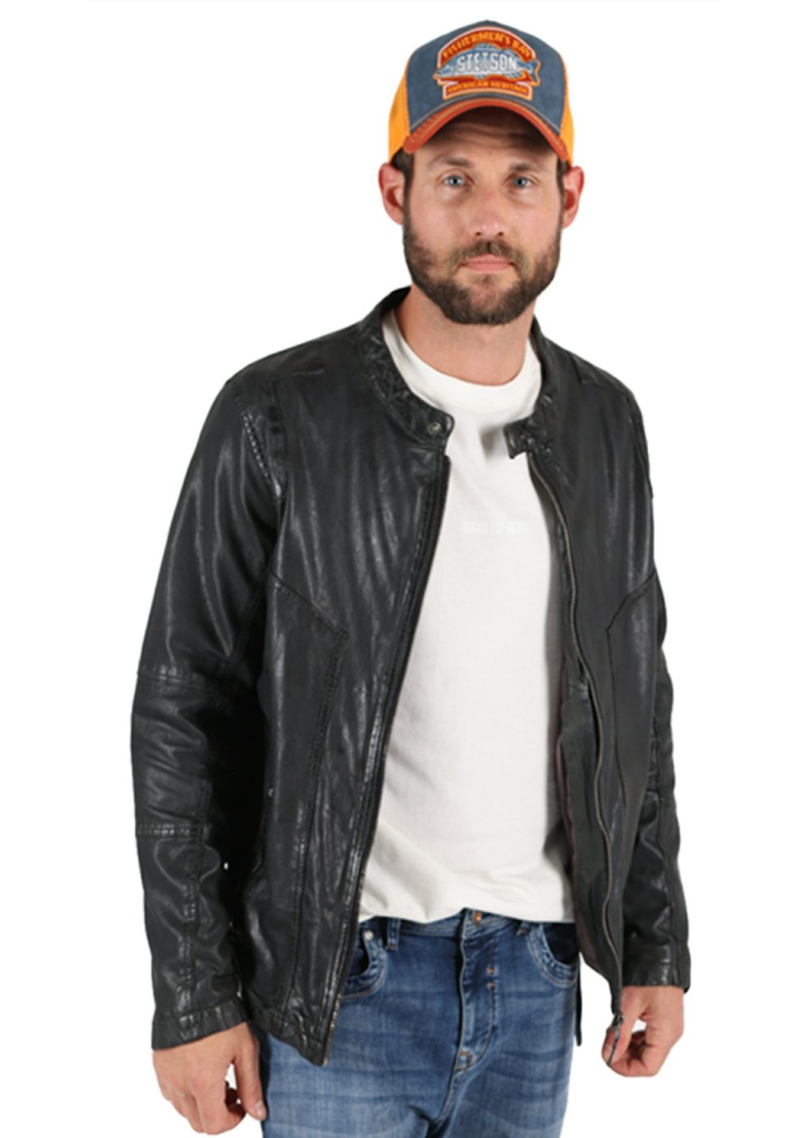 Herren MIRACLE OF DENIM | Jacke / Lederjackein Black