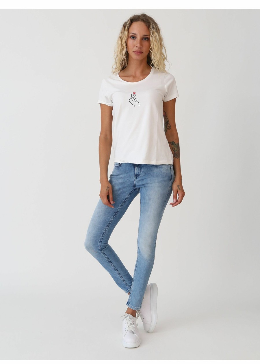 Damen MIRACLE OF DENIM | Sina Skinny / Skinny Fit Jeansin Panda Blue