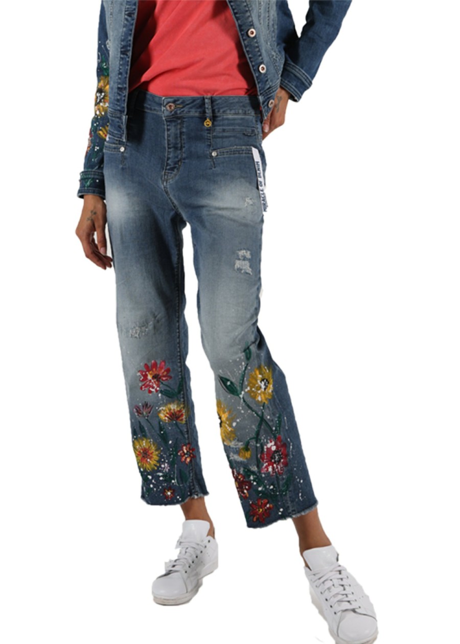 Damen MIRACLE OF DENIM | Nairobi Wide Leg / 5 Pocket Denimin Love Made Flowers