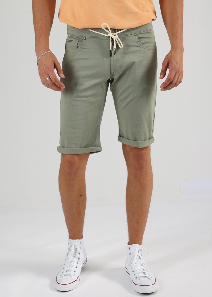 Herren MIRACLE OF DENIM | Thomas Shorts / Jeans Shortsin Olive